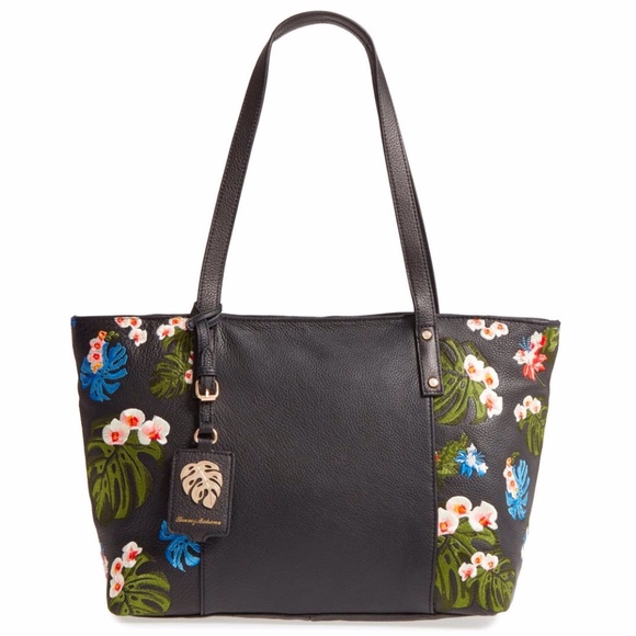 tommy bahama leather tote
